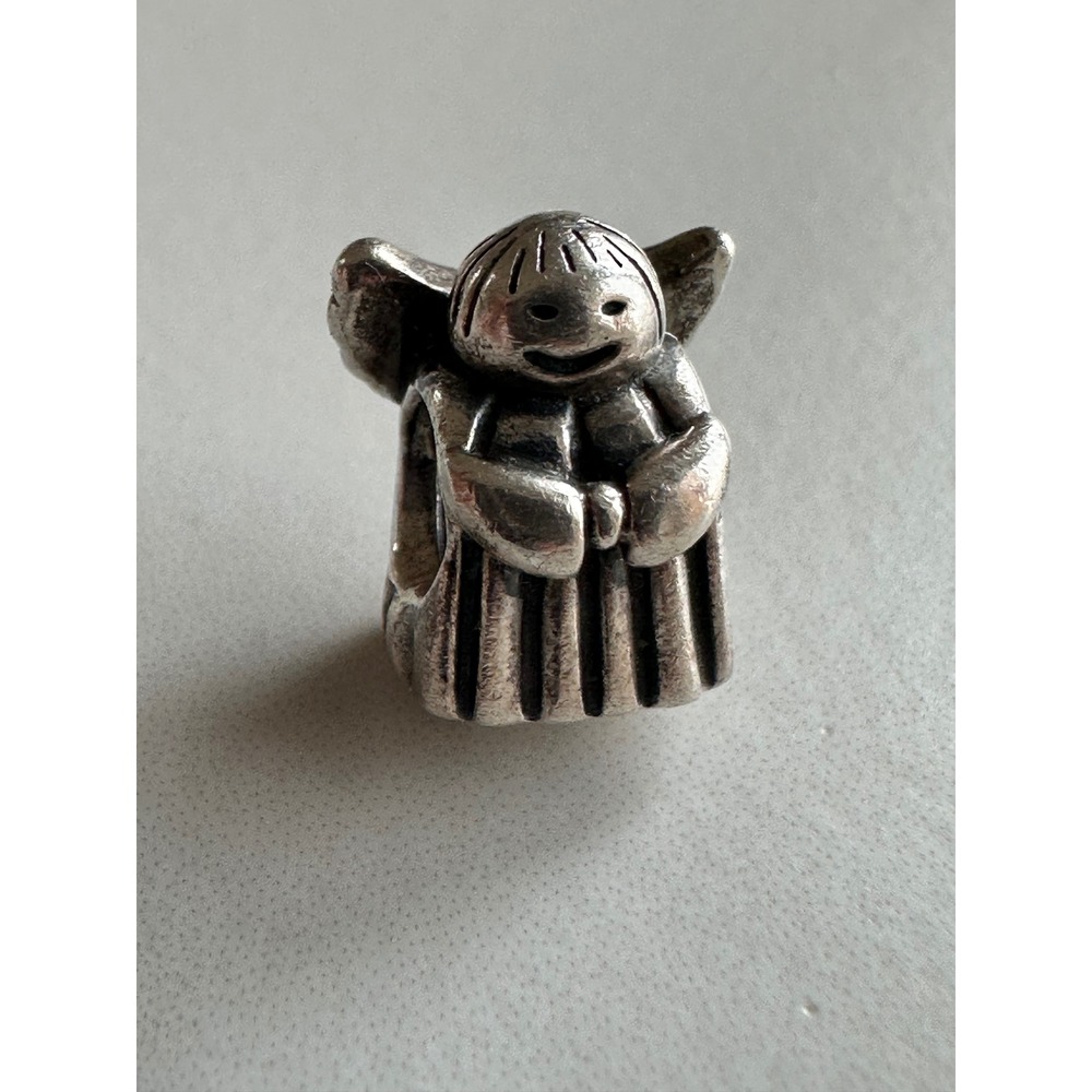 Pandora Angel of Hope Charm S925 ALE Sterling Silver Retired Cherub Bead 790337